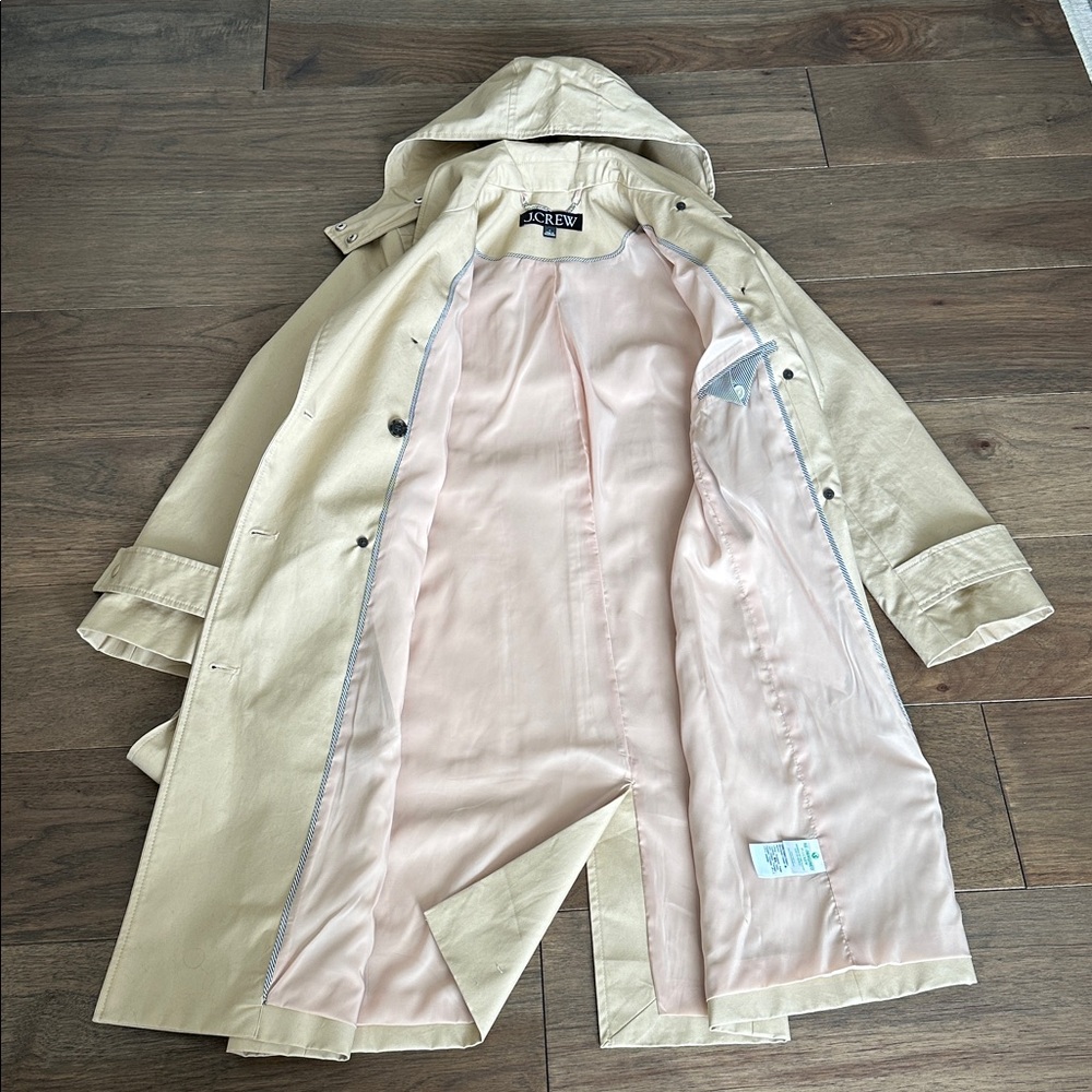 J.Crew Icon Trench Coat, Vintage Khaki - Picture 5 of 14